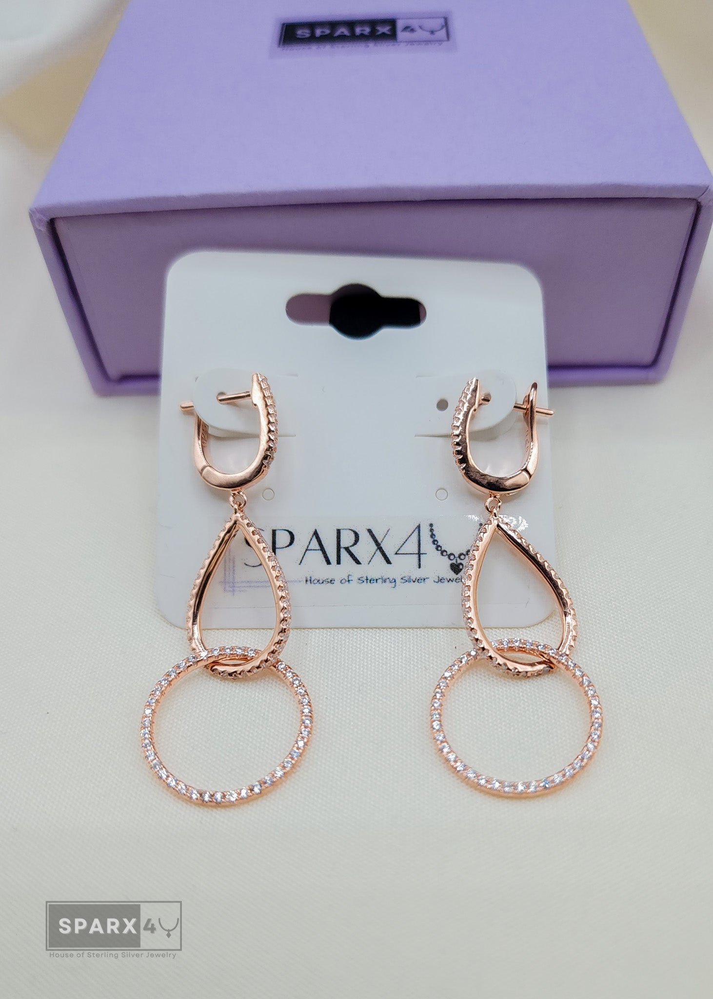 ROSE RADIANCE HOOP EARRINGS