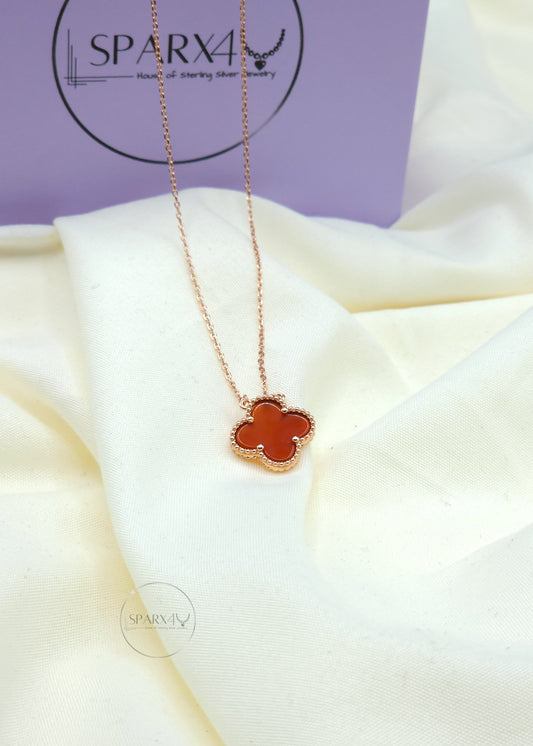 RED CLOVER NECKLACE