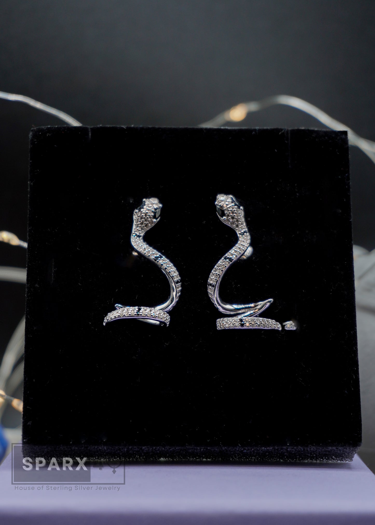 SPARKLY SNAKE DANGLERS