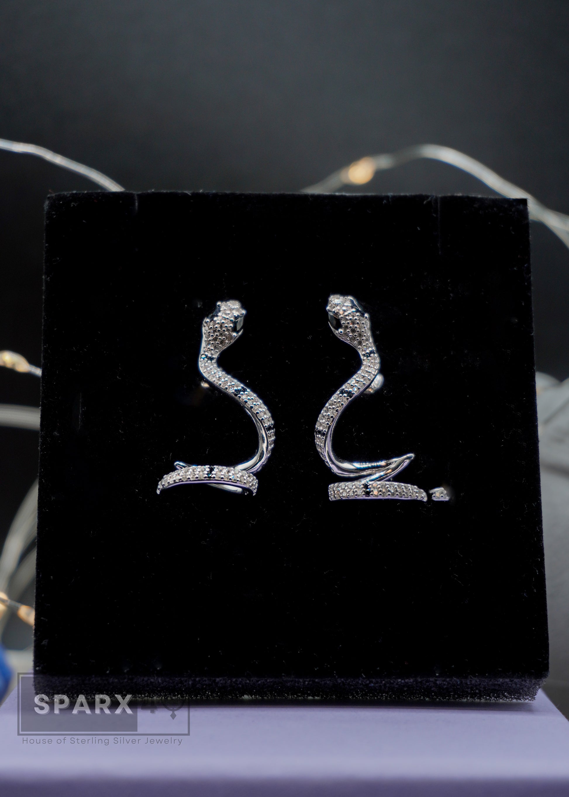 SPARKLY SNAKE DANGLERS