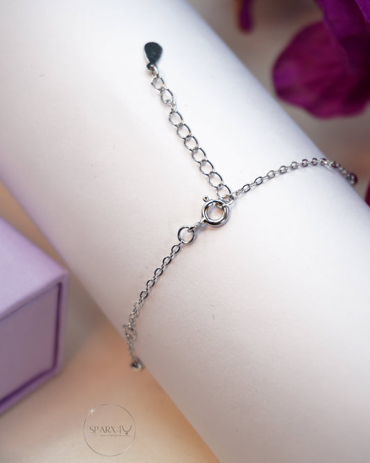 ELEGENT SPHERE SILVER BRACELET