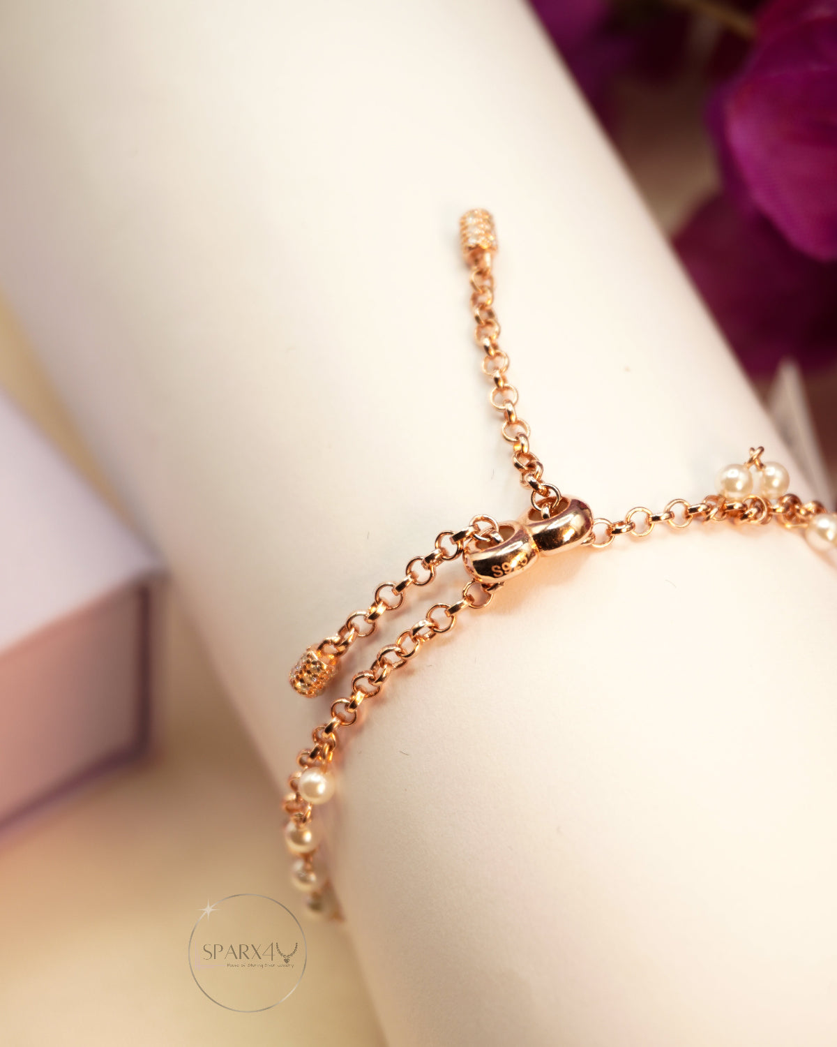 CELESTIAL ANCHOR PEARL BRACELET