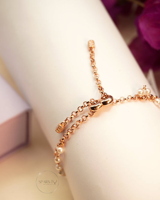 CELESTIAL ANCHOR PEARL BRACELET