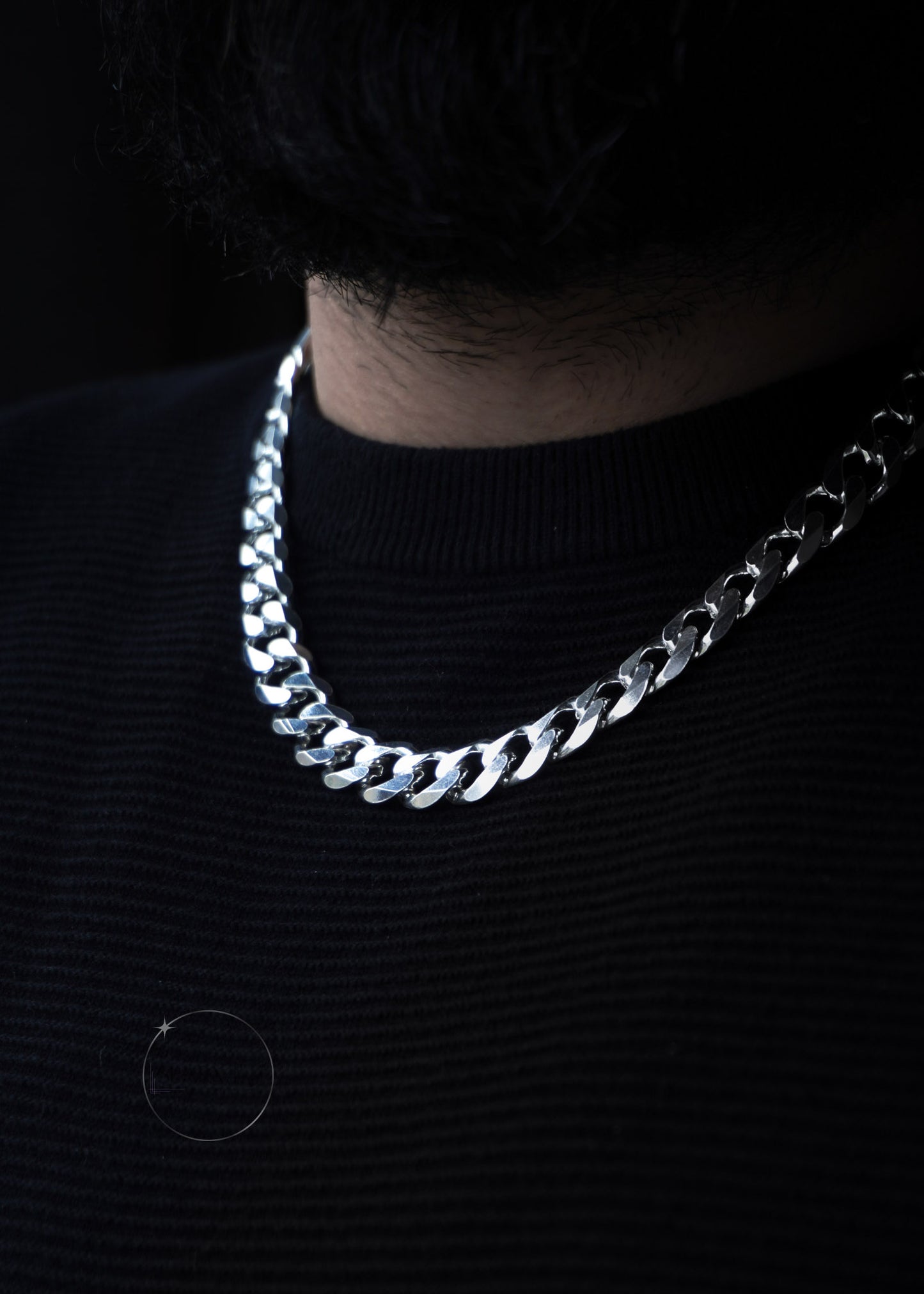 STERLING SILVER CUBAN CHAIN 12mm_3