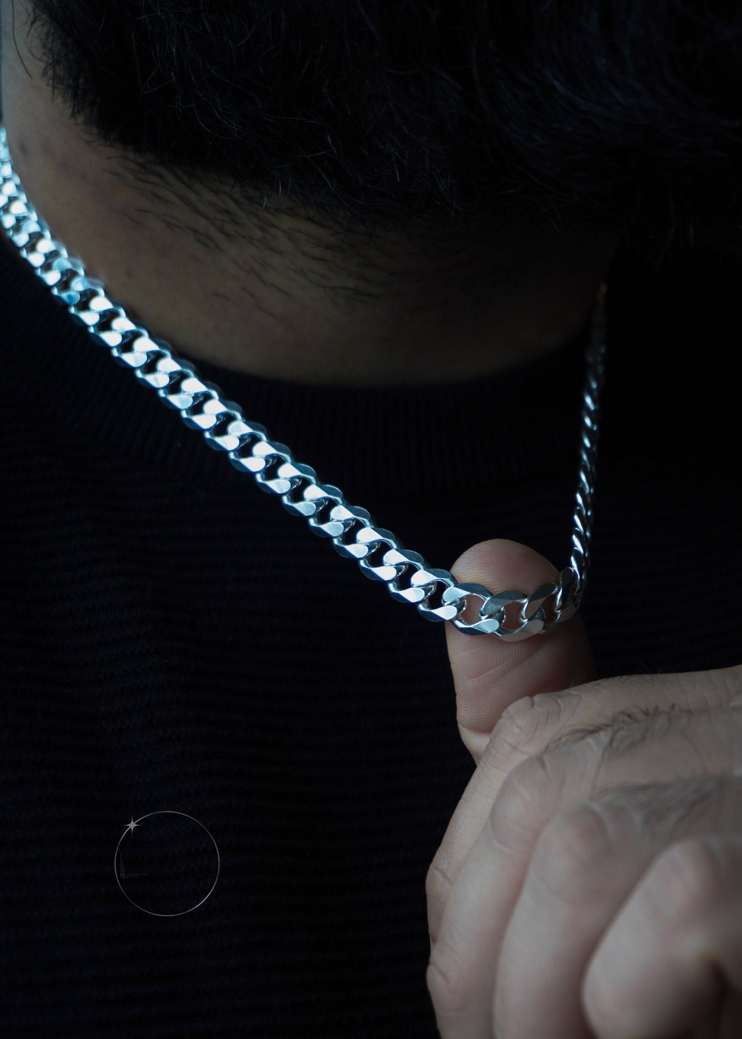 STERLING SILVER CUBAN CHAIN 8mm