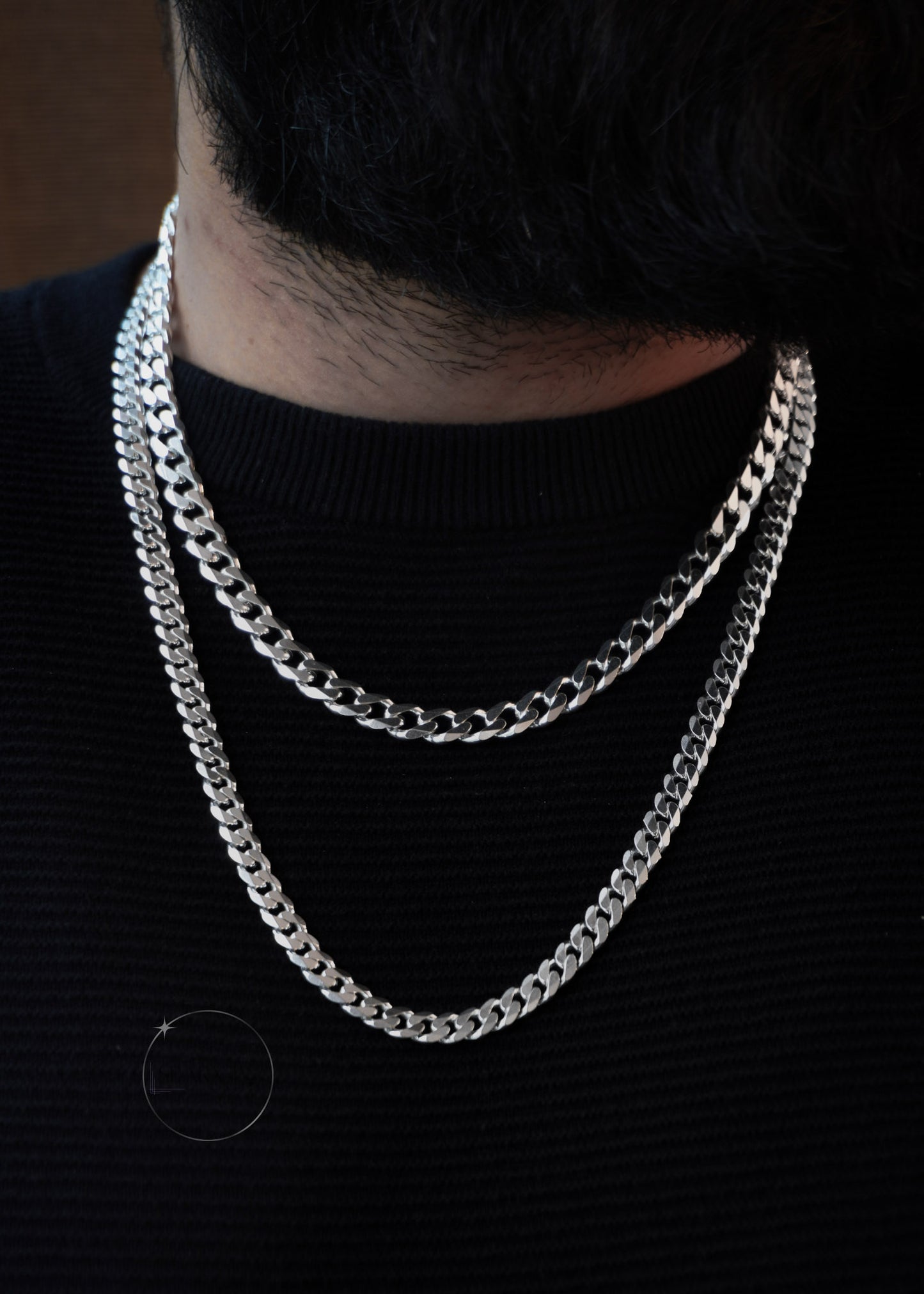 STERLING SILVER CUBAN CHAIN 8mm