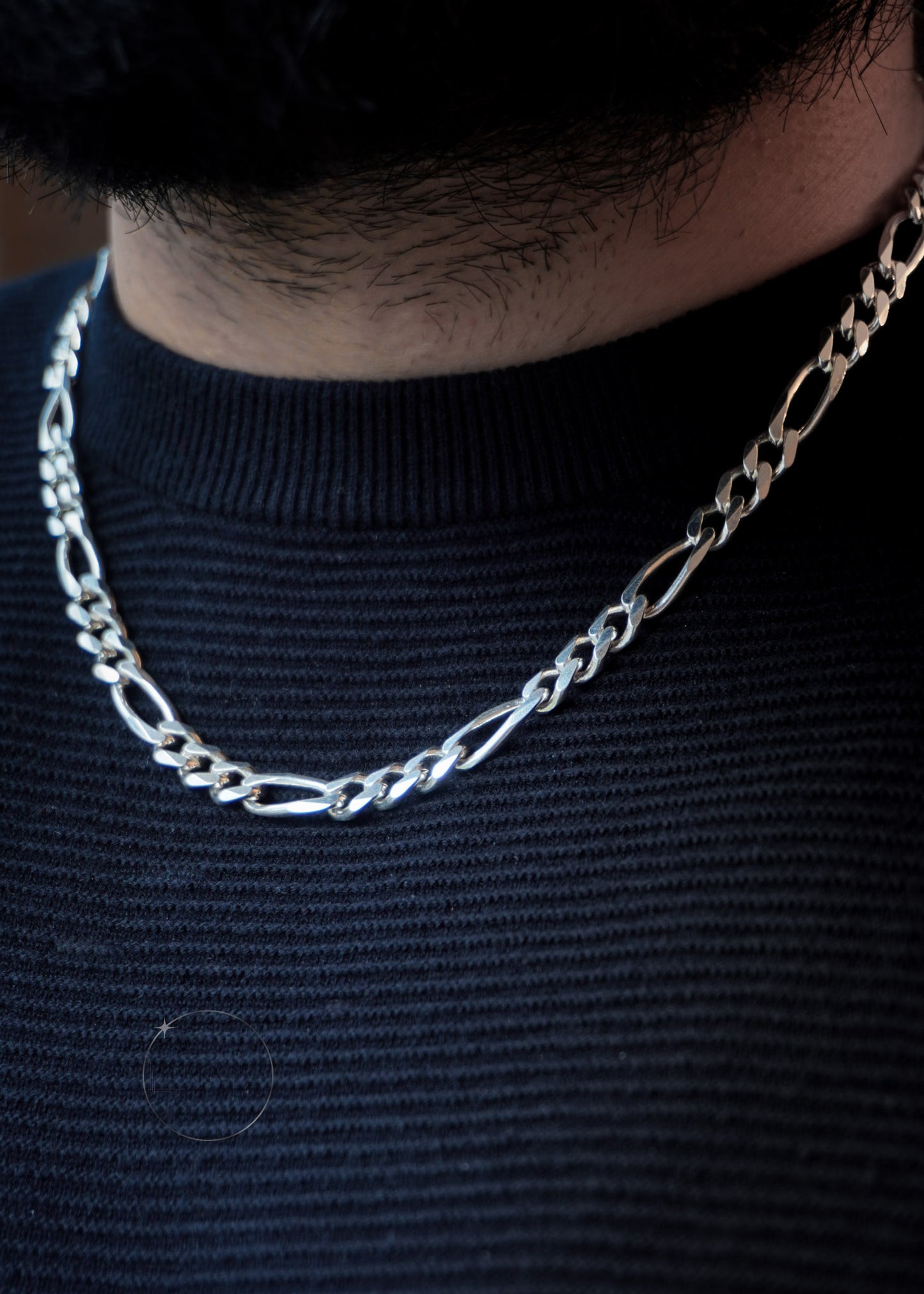 STERLING SILVER FIGARO CHAIN_1