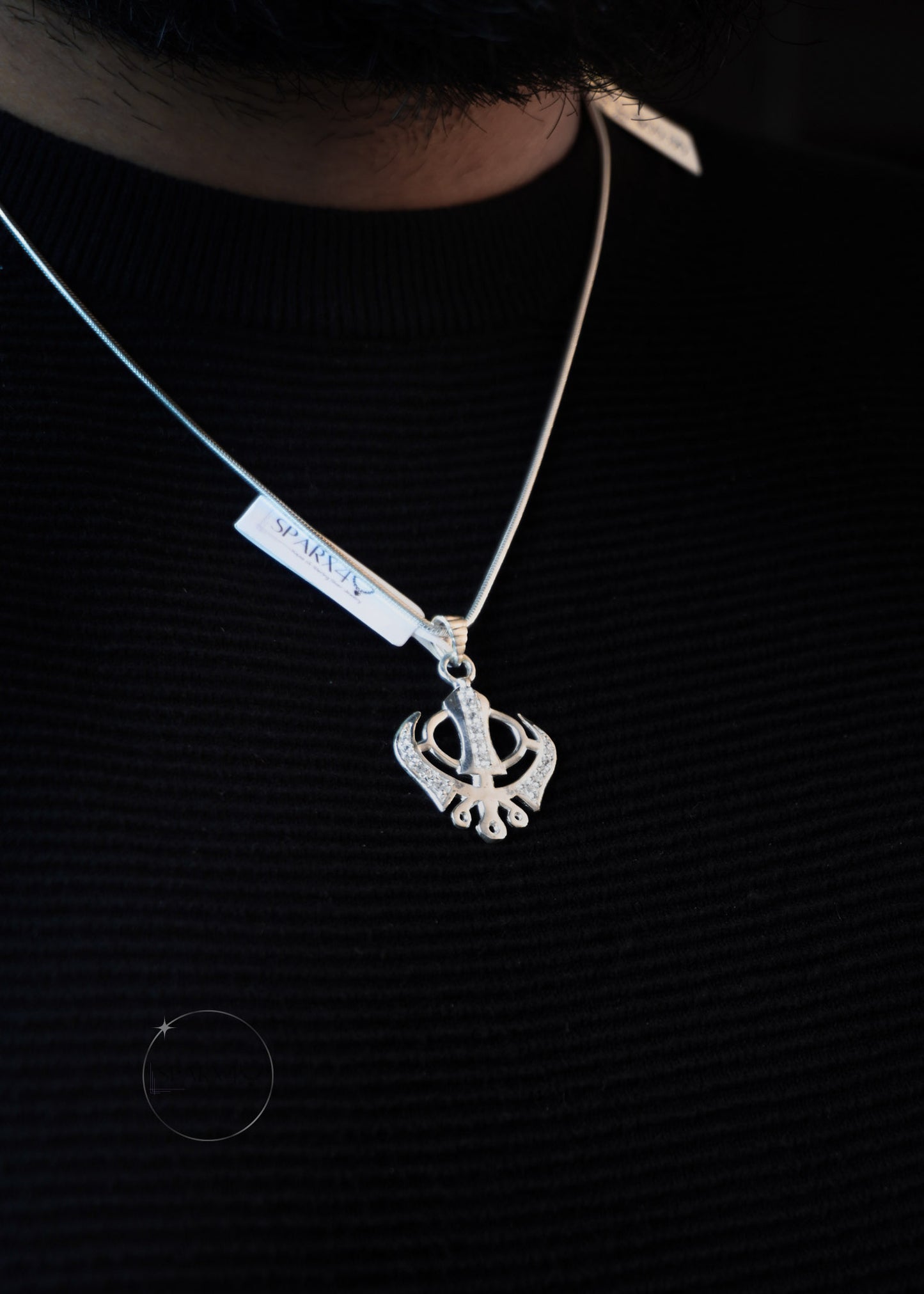 medium-sized Khanda pendant