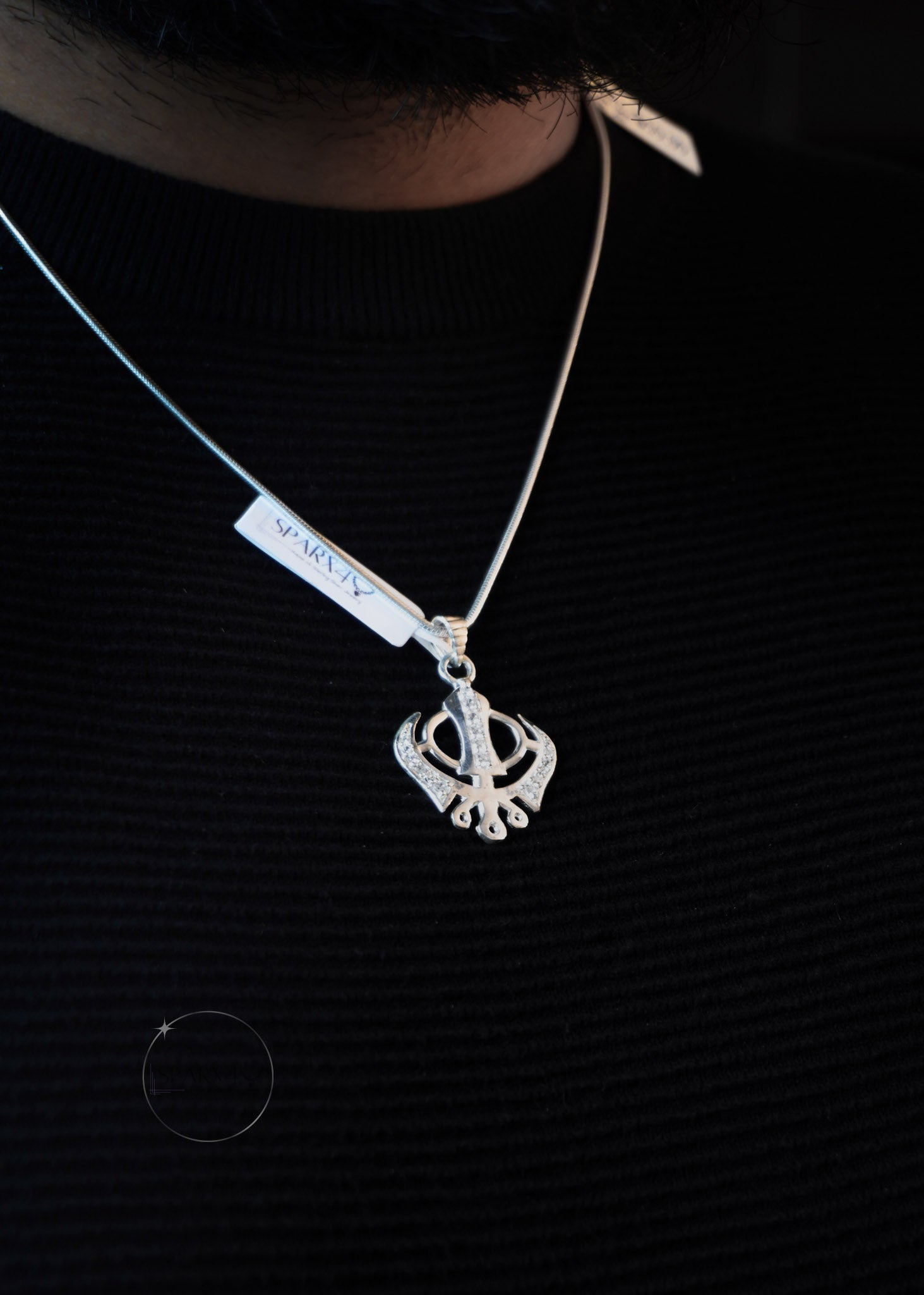 medium-sized Khanda pendant