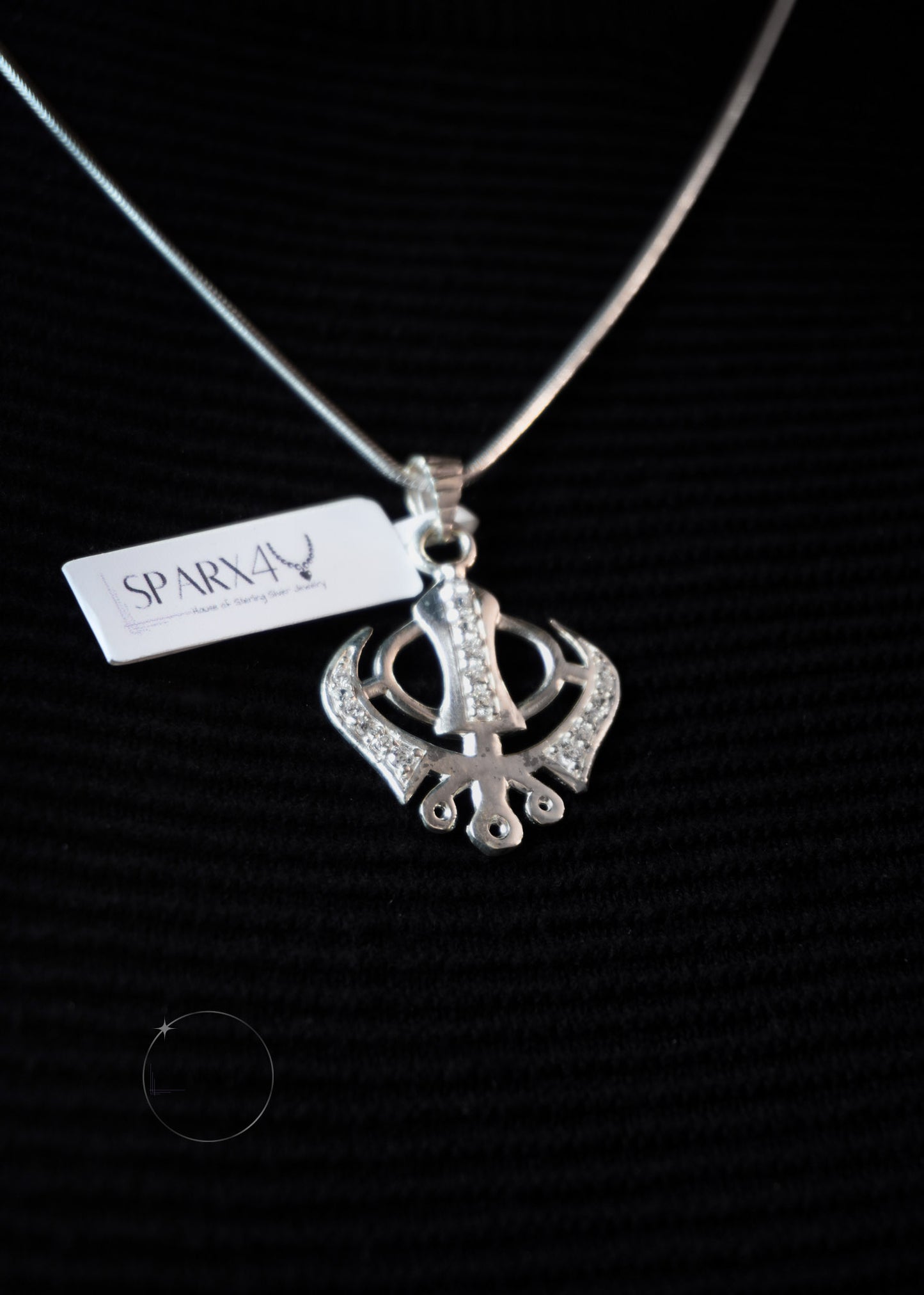 medium Khanda pendant silver