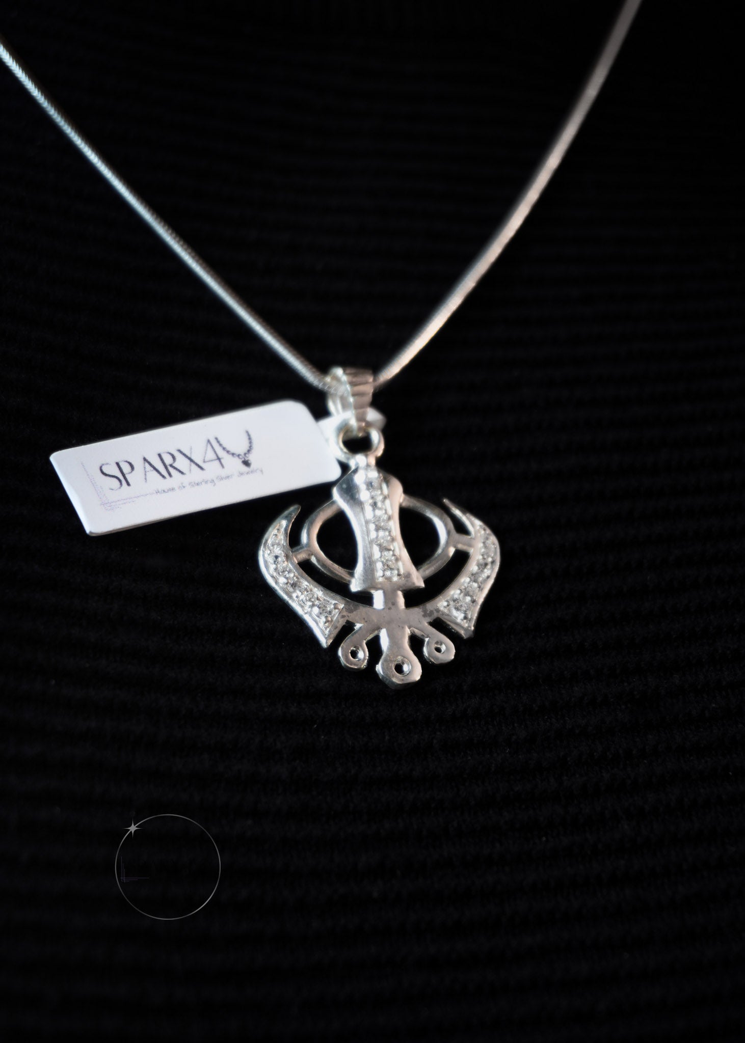 medium Khanda pendant silver