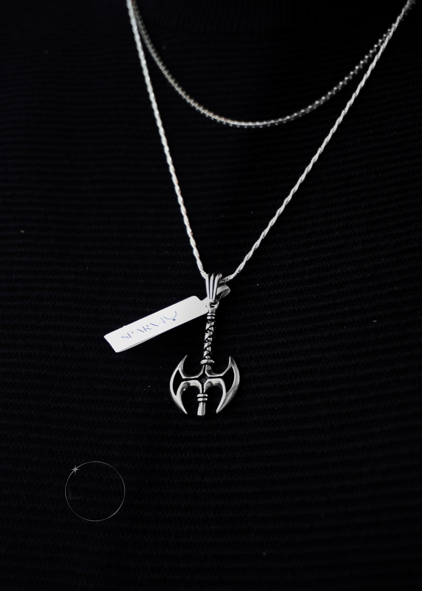 STERLING SILVER VIKING AXE PENDANT