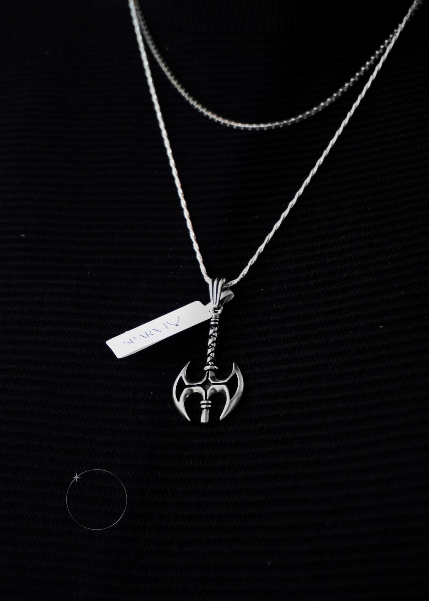 STERLING SILVER VIKING AXE PENDANT