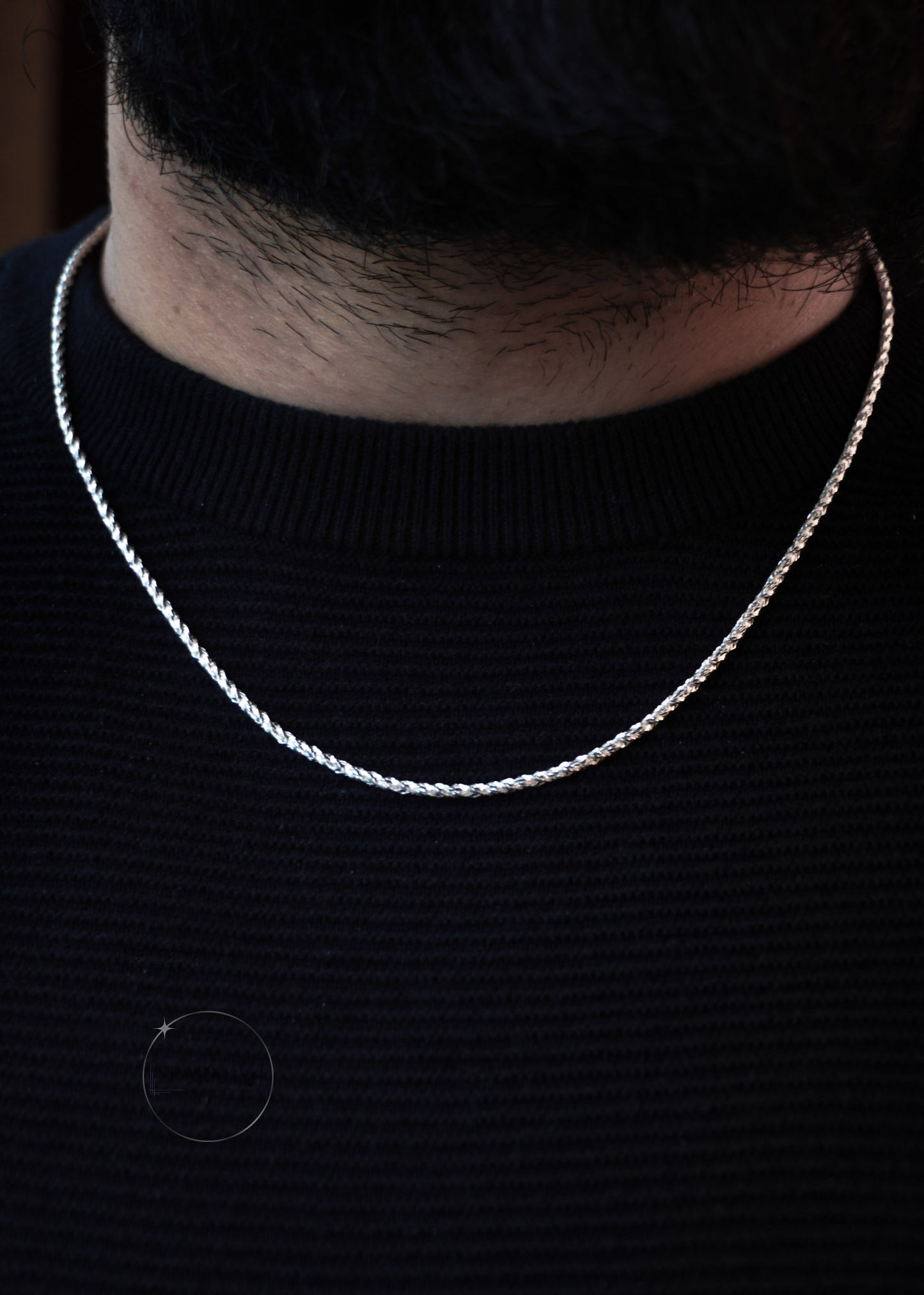 2mm Sterling Silver Rope chain