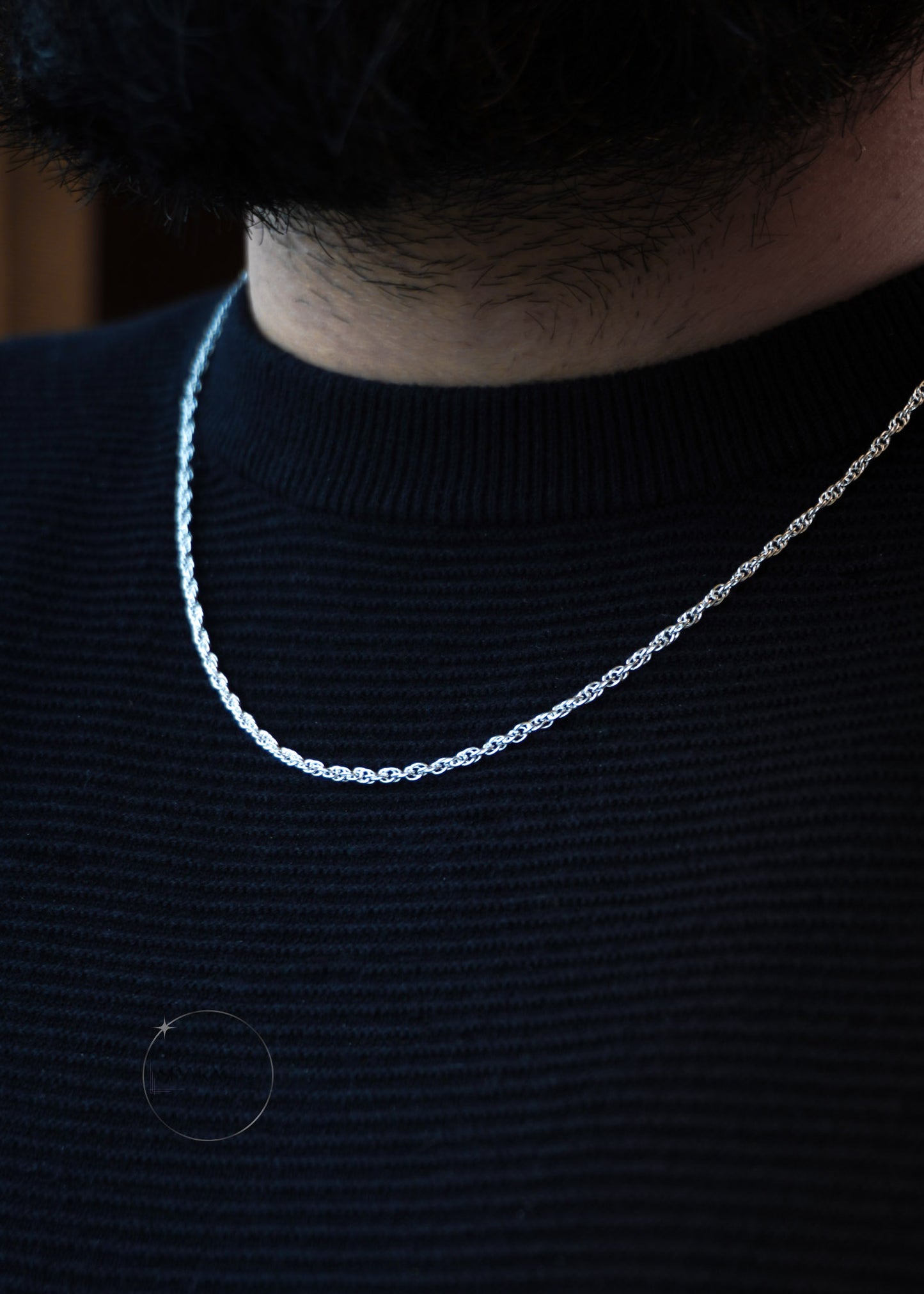 spiral chain 2mm sterling silver