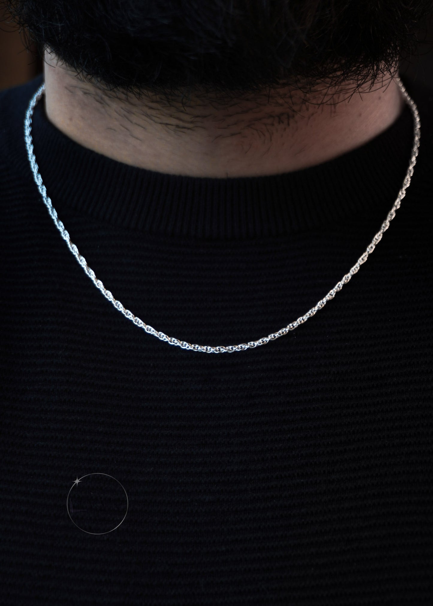 twisted spiral 2mm sterling silver