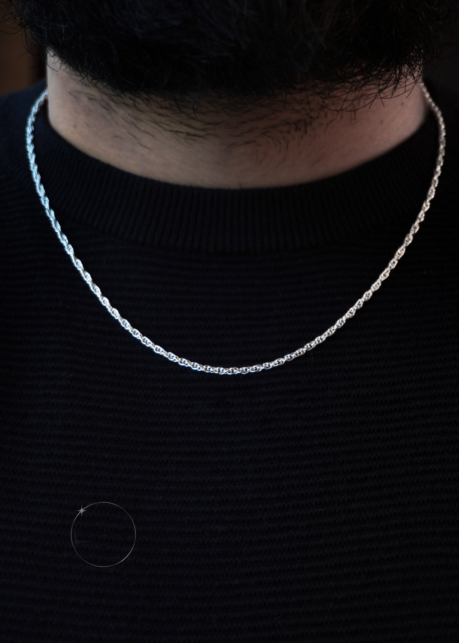 twisted spiral 2mm sterling silver