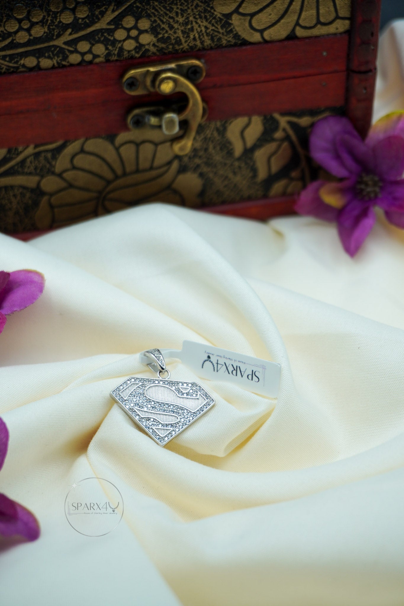 STERLING SILVER SUPERMAN PENDANT