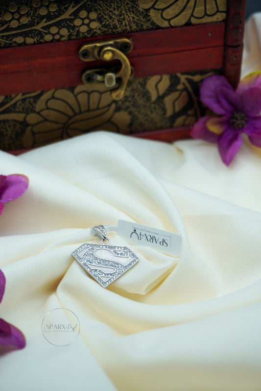 STERLING SILVER SUPERMAN PENDANT