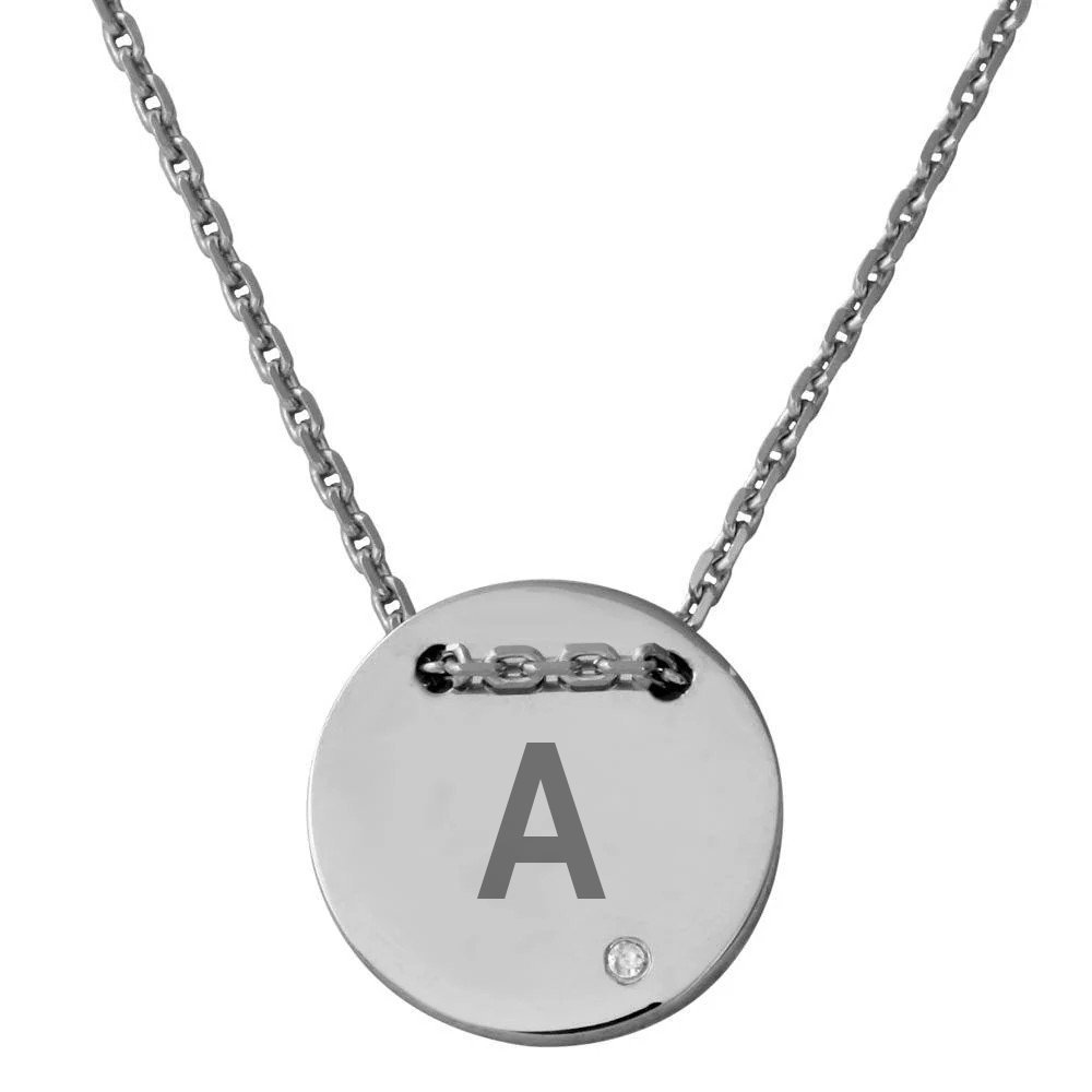Diamond Disc Necklace