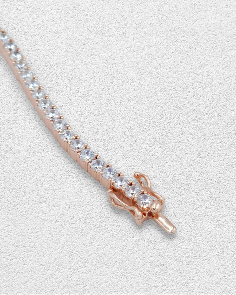 HEART CZ TENNIS BRACELET