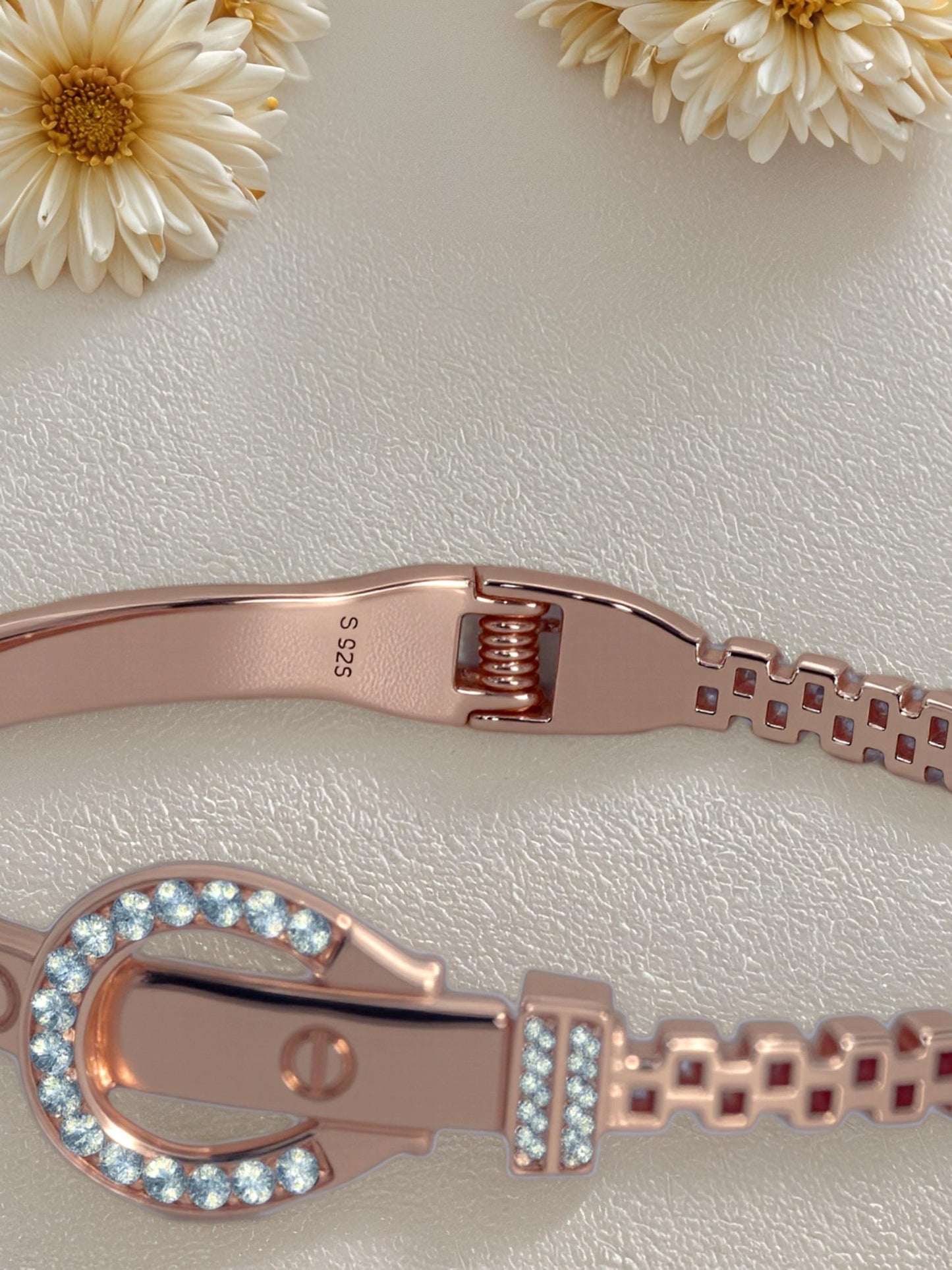 DESIGNER CHAIN BELT CUFF BANGLE
