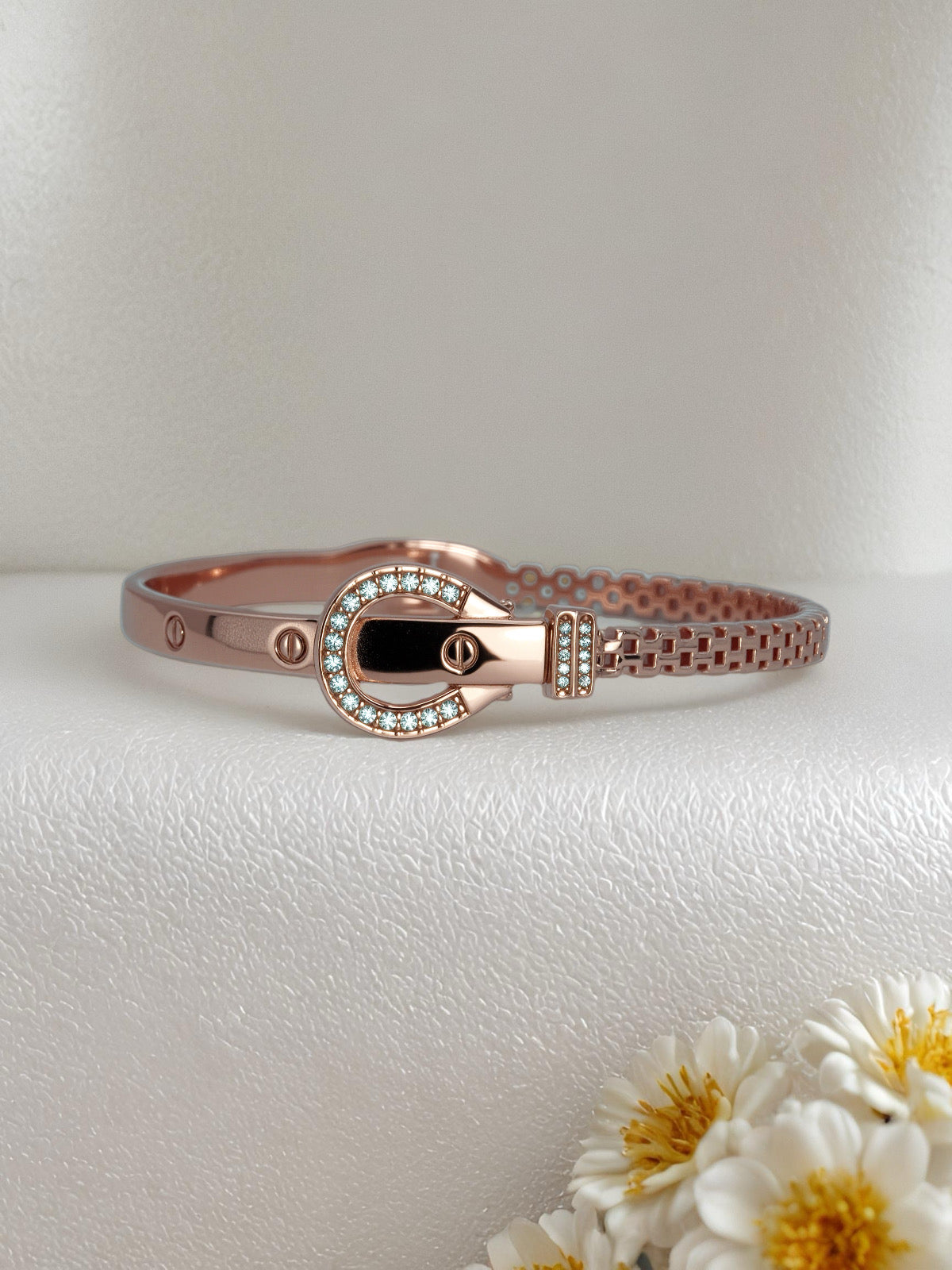 DESIGNER CHAIN BELT CUFF BANGLE