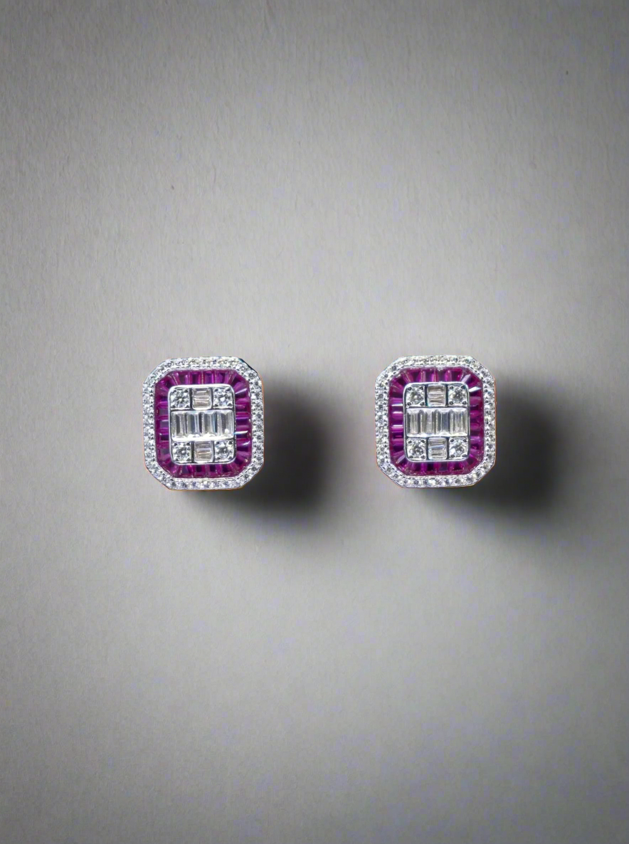 RUBY STUD EARRINGS