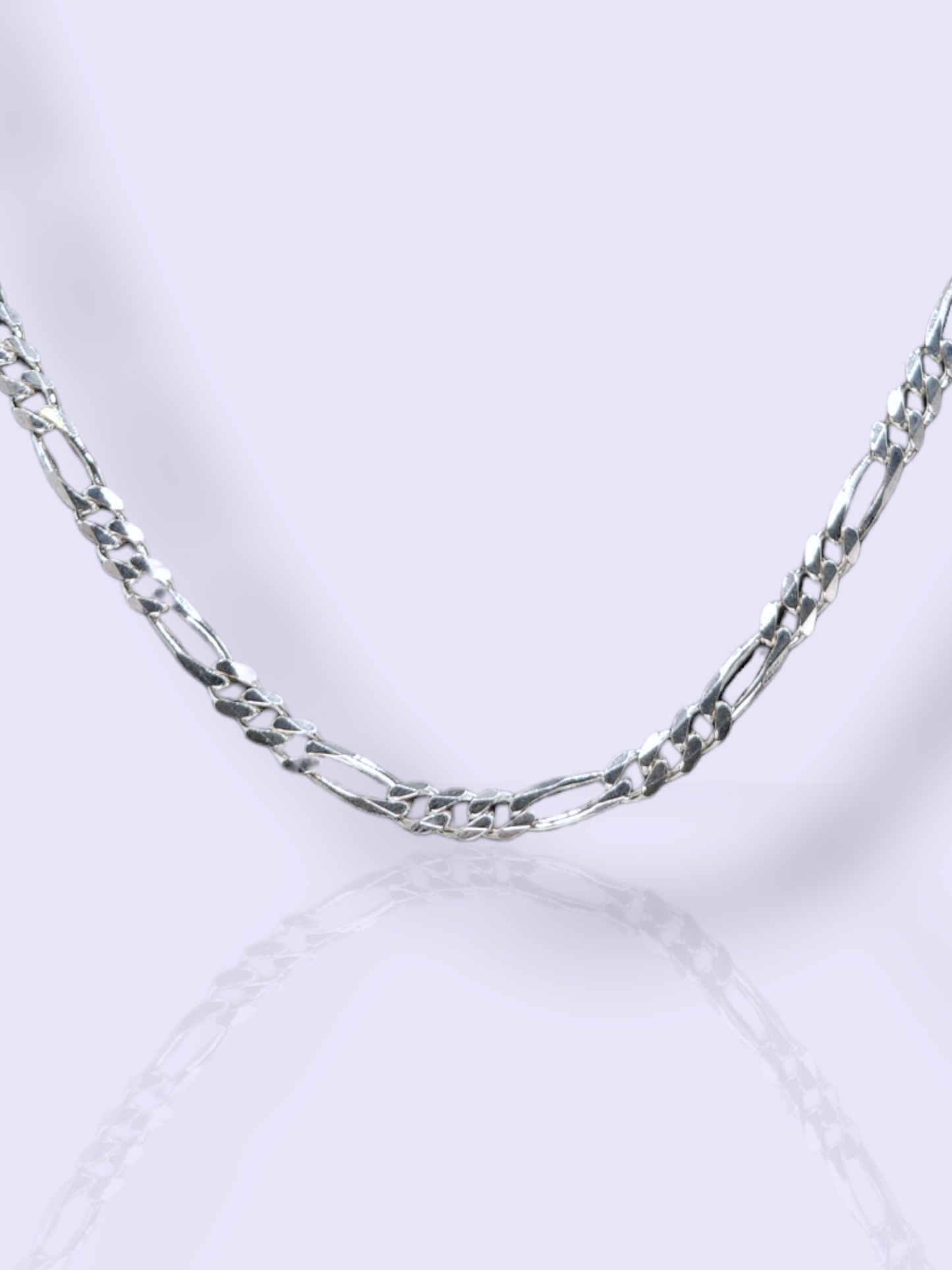 STERLING SILVER FIGARO CHAIN