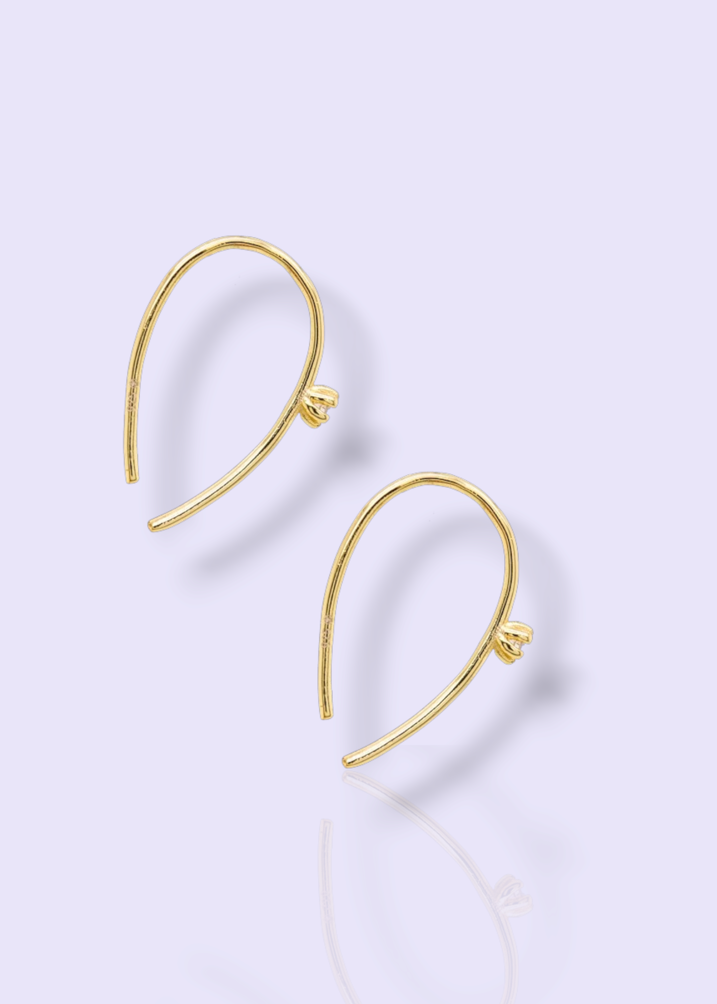 CZ STUDDED GOLD HOOPS