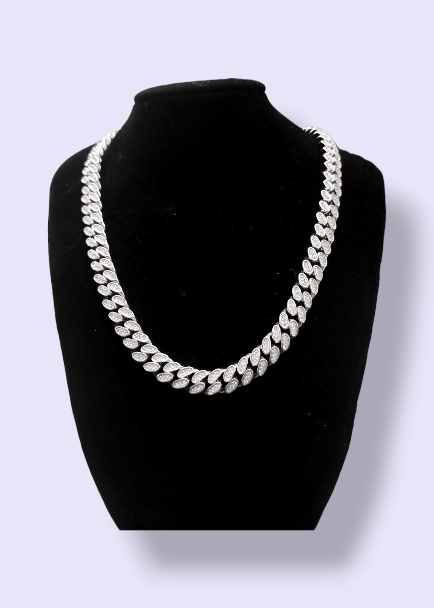 10mm CZ BAGUETTE CUBAN CHAIN