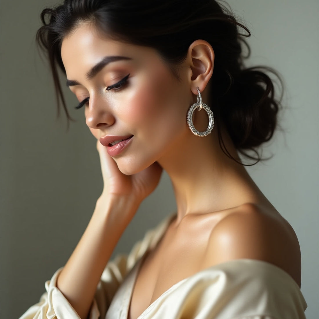 Silver Hoops 