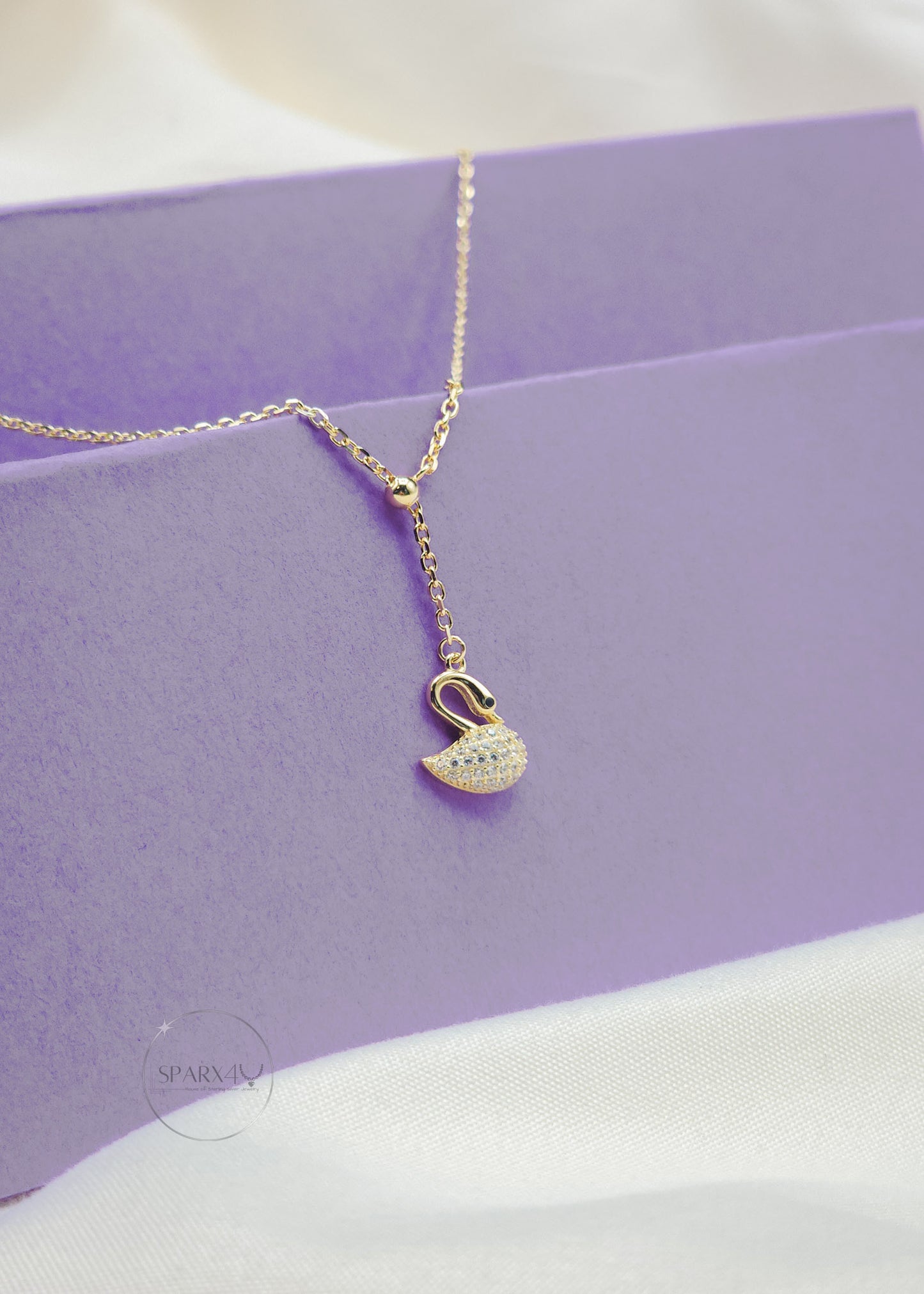  SWAN GOLD NECKLACE