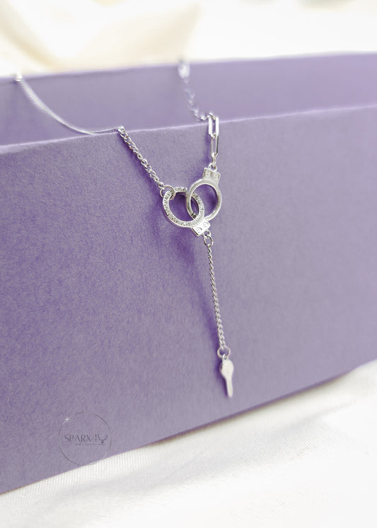 STERLING SILVER LOVE LOCK NECKLACE