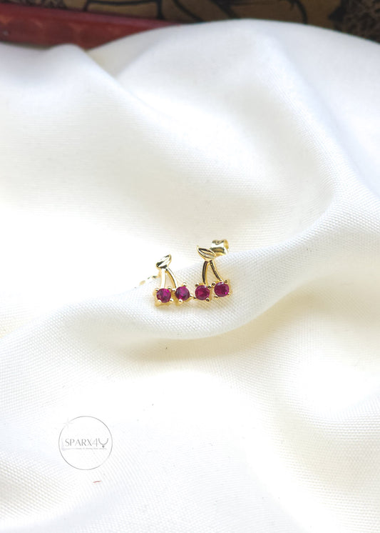 GOLDEN CHERRY EARRING