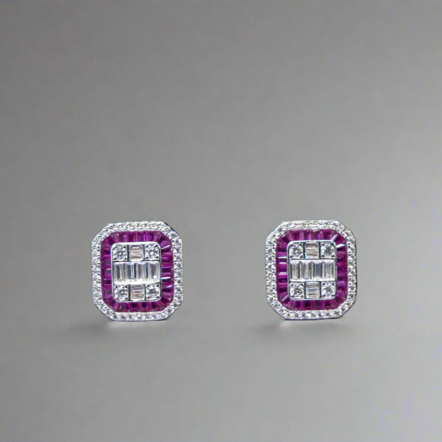 RUBY STUD EARRINGS