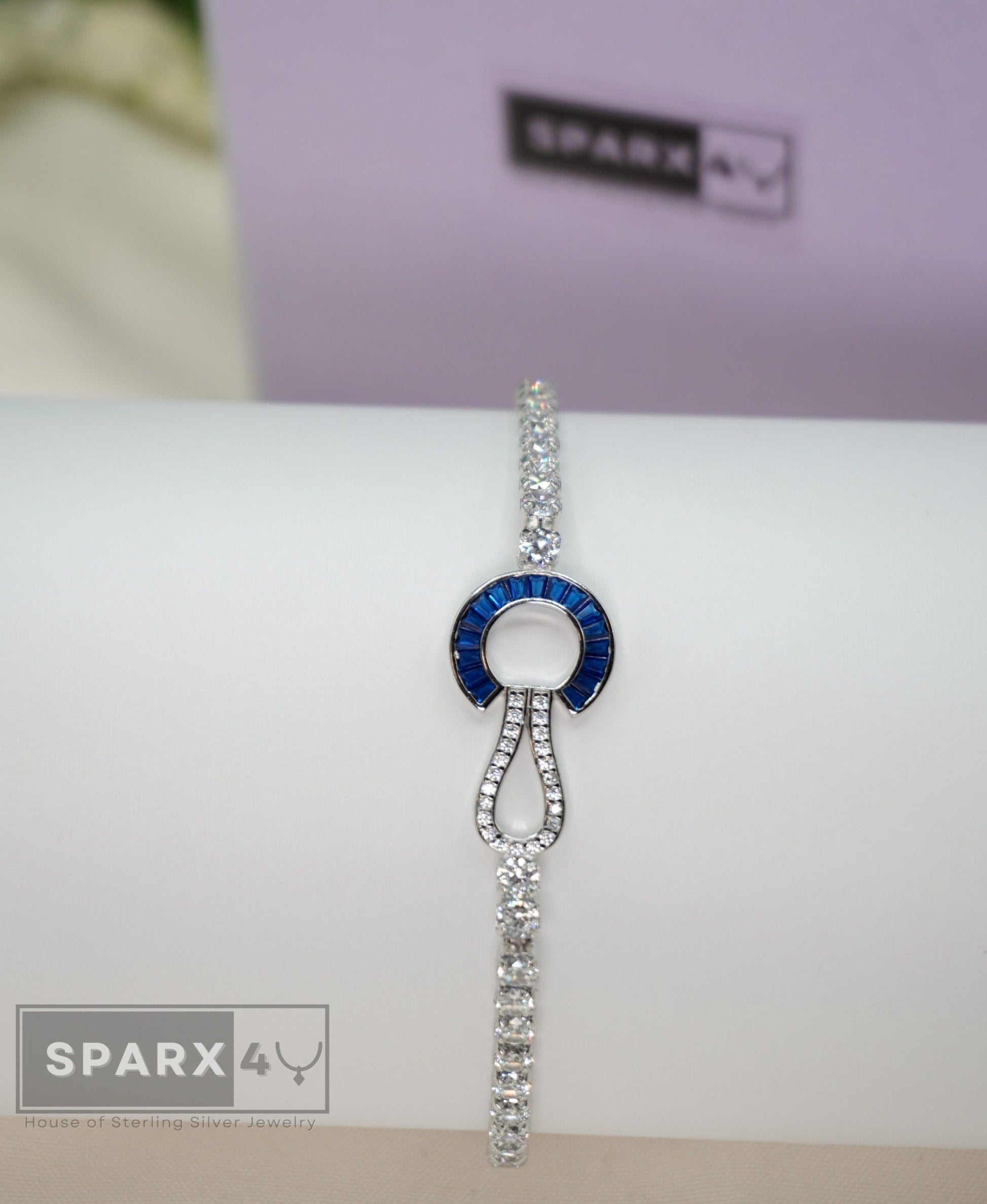 CZ CRESCENT BRACELET