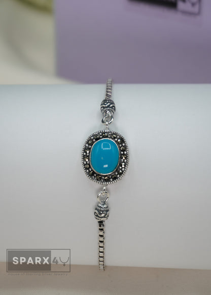 OVAL TURQUOISE BRACELET