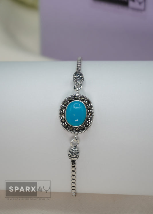 OVAL TURQUOISE BRACELET