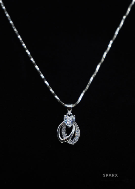 HEART CRESCENT PENDANT SET