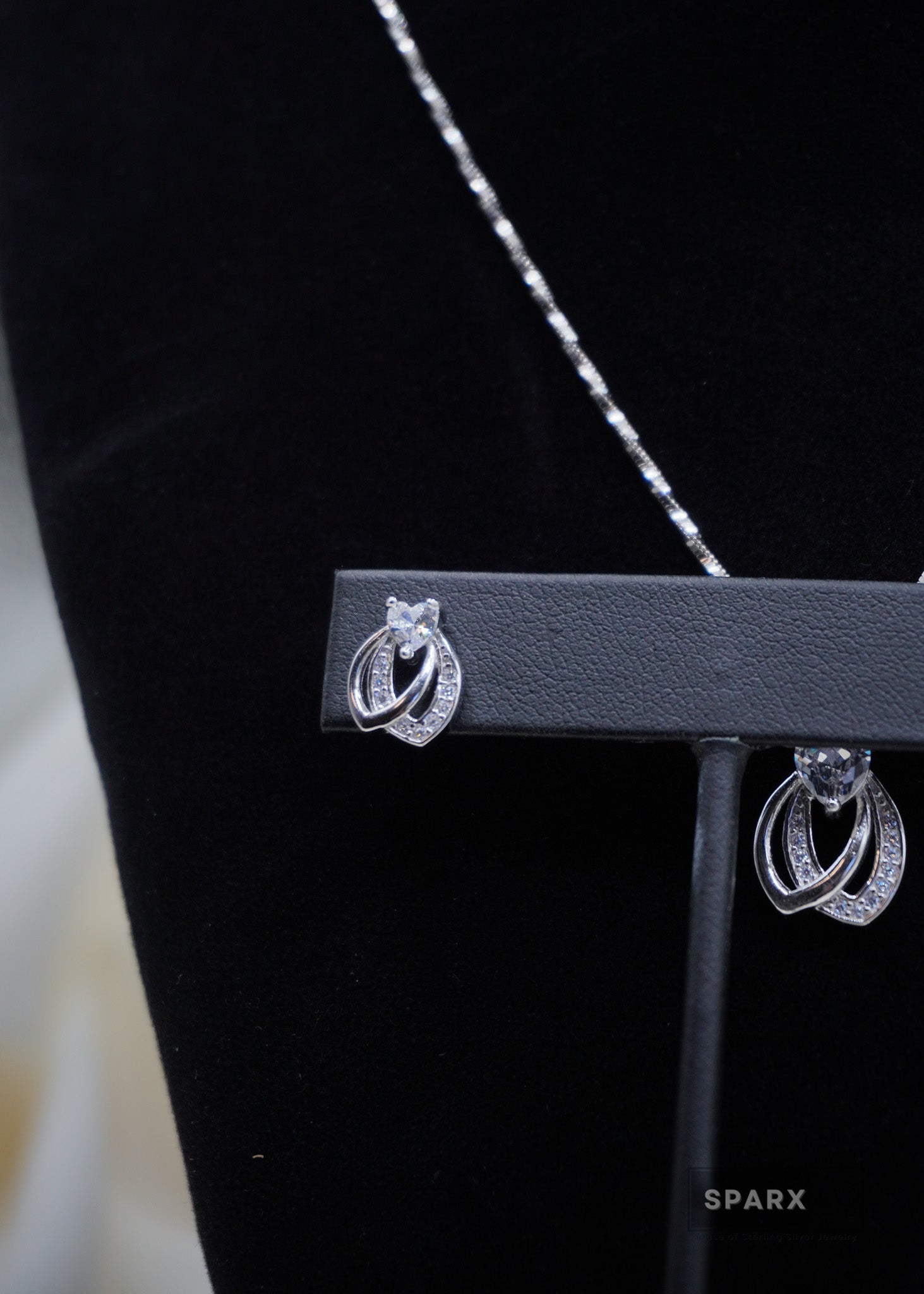 HEART CRESCENT PENDANT SET