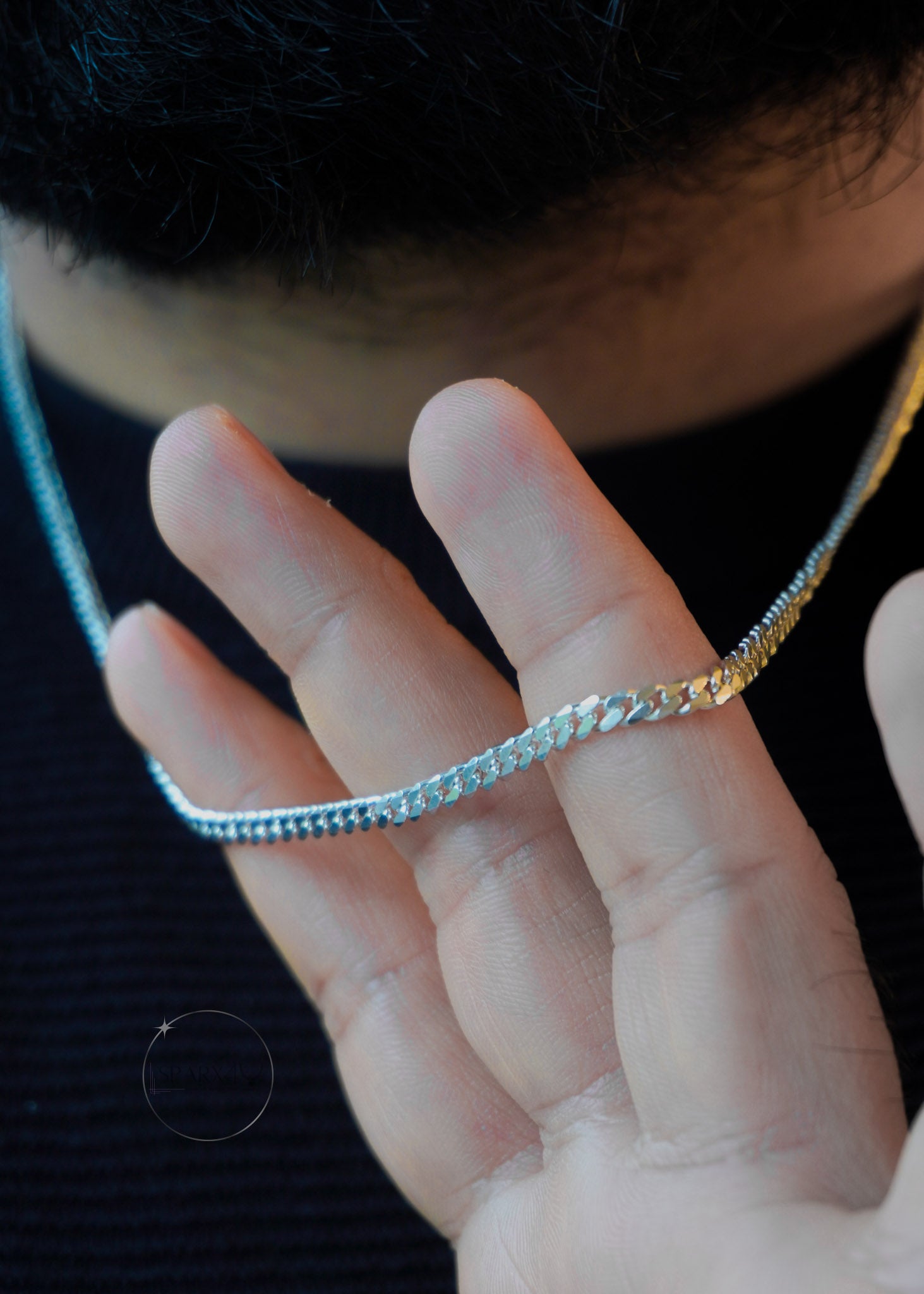 STERLING SILVER CURB CHAIN