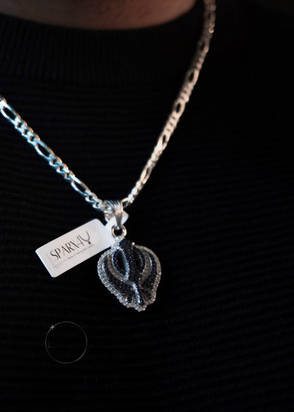 CZ encrusted KHANDA symbol