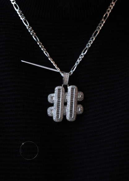 HASHTAG CZ PENDANT
