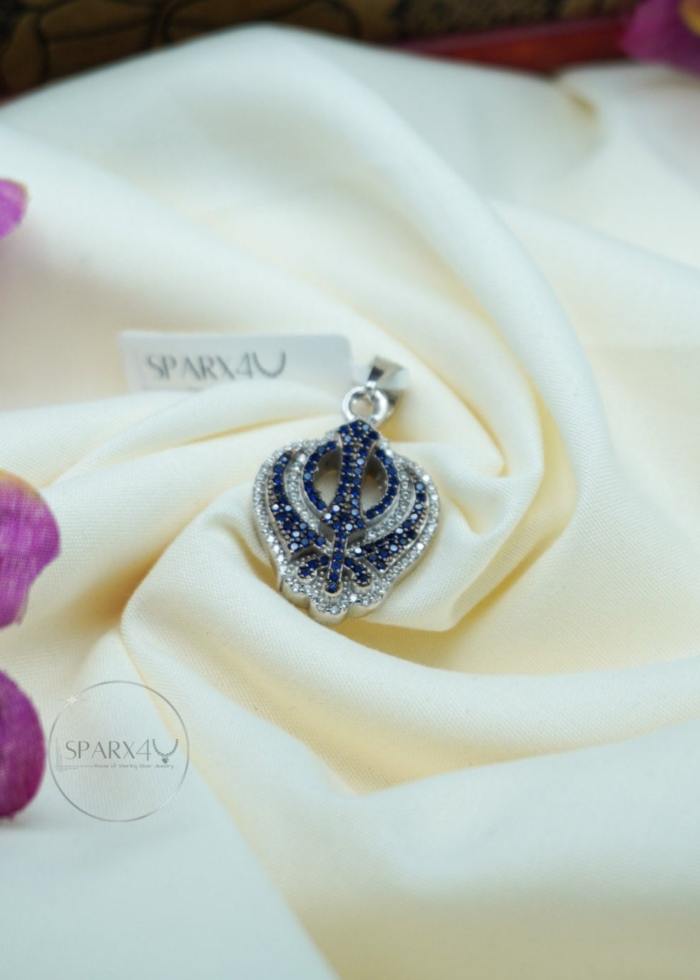 Silver Khanda Pendant