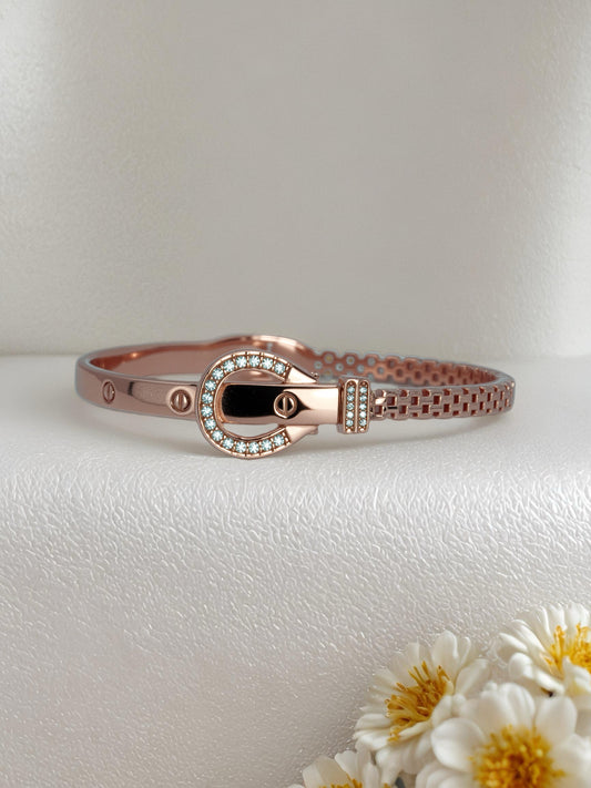 DESIGNER CHAIN BELT CUFF BANGLE