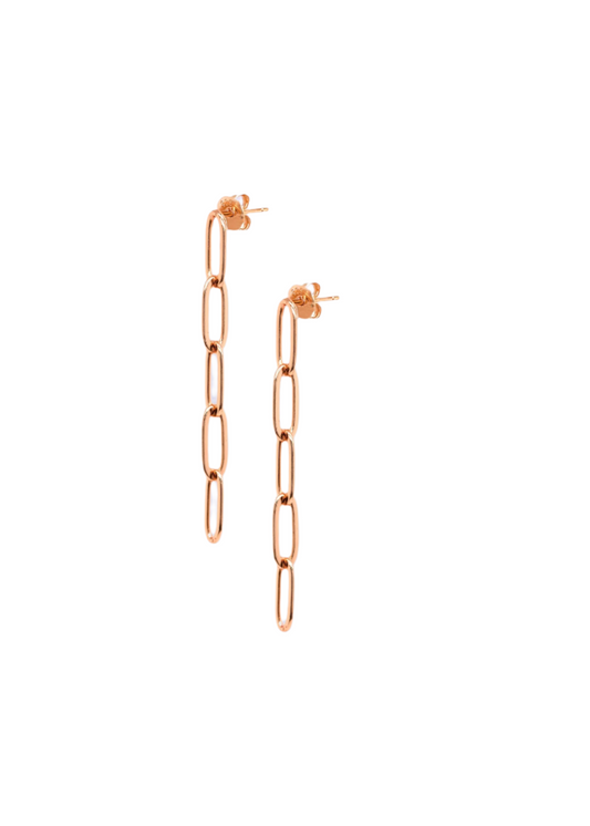 CHAIN LINK DANGLE EARRINGS